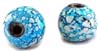 Pearl finish marble glass bead - click here for large view